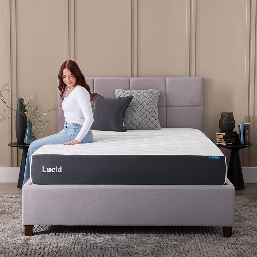 Lucid 10 Inch Gel Memory Foam Mattress
