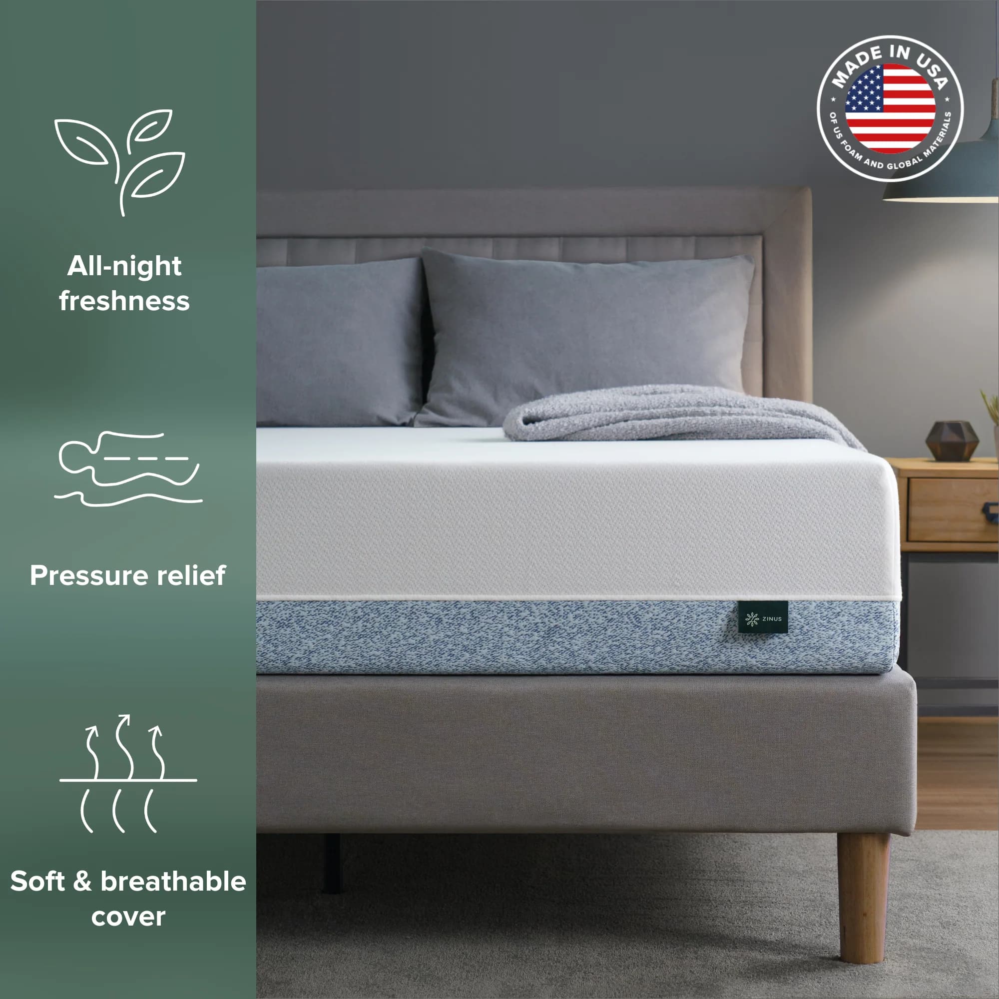 Zinus Green Tea Memory Foam Mattress